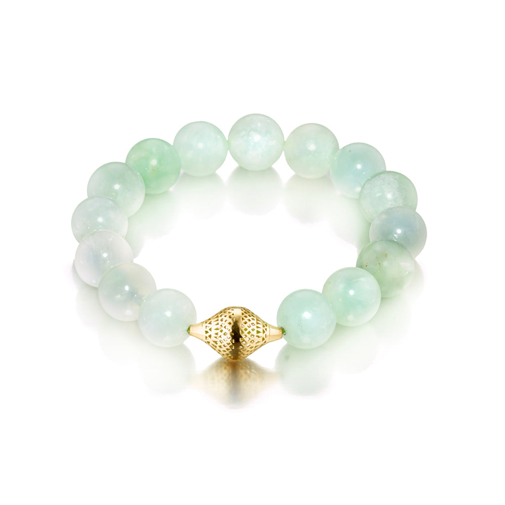 green beryl stretch bracelet