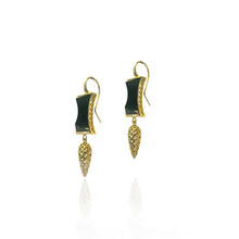 carved onyx earrings