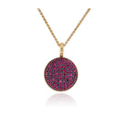 Pavé Ruby 18K Crownwork Ball Pendant