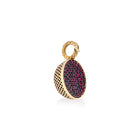 Pavé Ruby 18K Crownwork Ball Pendant