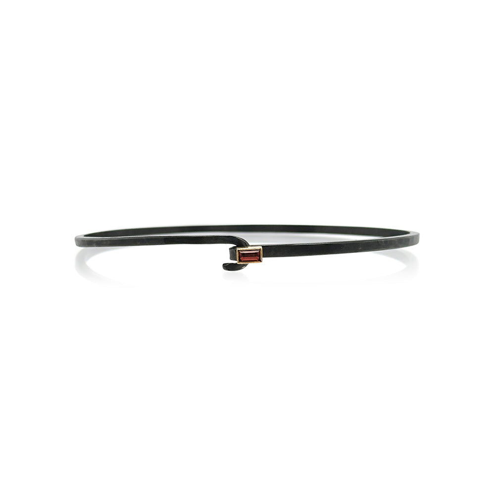 Hook Bracelet with Rhodolite Garnet