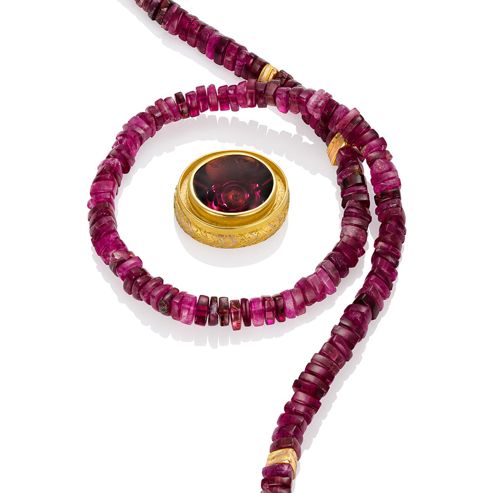 Rubellite Tourmaline Necklace