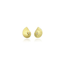 small nautilus spiral earrings