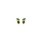 spinel, aquamarine and diamond earrings