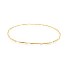 Gold Tubes Necklace, Medium