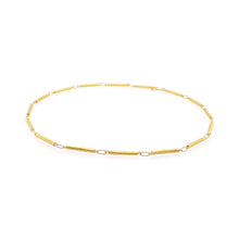 Gold Tubes Necklace, Medium