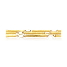 Gold Tubes Necklace, Medium