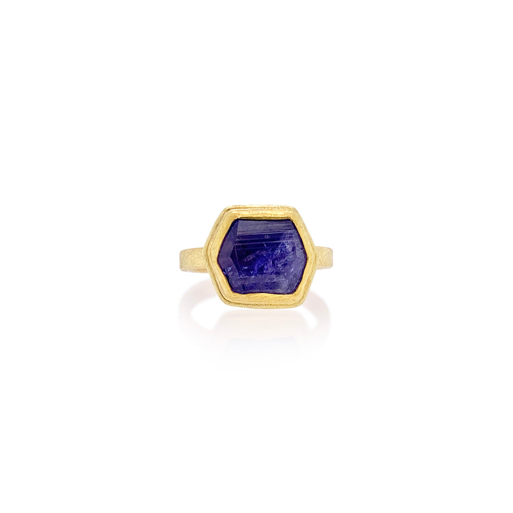 Tanzanite Crystal Ring