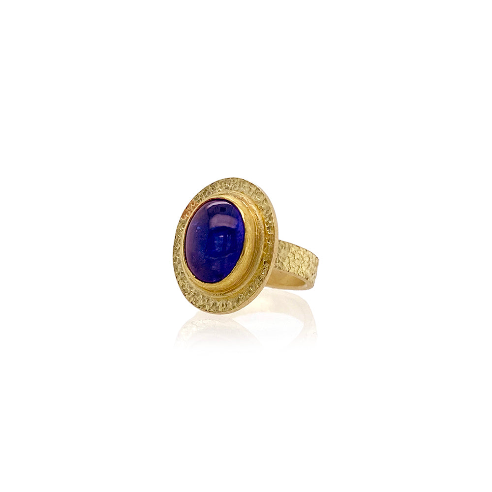 Tanzanite Oval Cabochon Ring