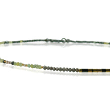 Green and Brown Diamond Necklace