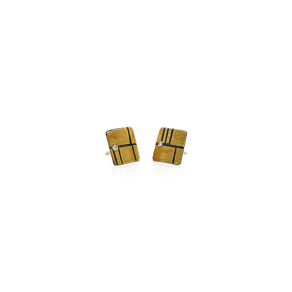 klimt stud earrings