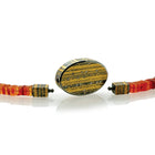 Mexican Fire Opal and Pyrite Sun Necklace