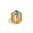 Paraiba, Platinum, gold and diamond ring