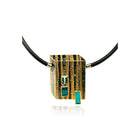Tourmaline "clasp" pendant necklace