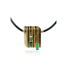 Tourmaline "clasp" pendant necklace