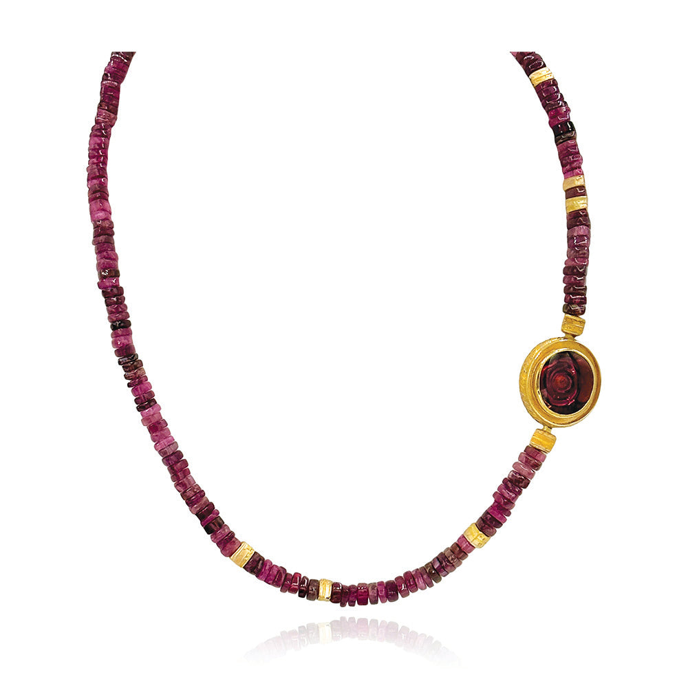 Rubellite Tourmaline Necklace