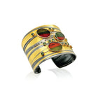 watermelon tourmaline cuff bracelet