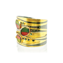 3 Oval Watermelon Tourmaline Cuff