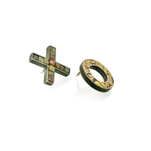 xo pins with diamonds