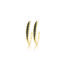 staright hoop earrings with black diamonds