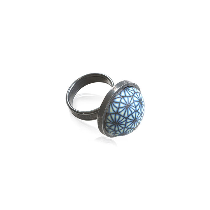 Blue Mille Fiori Ring