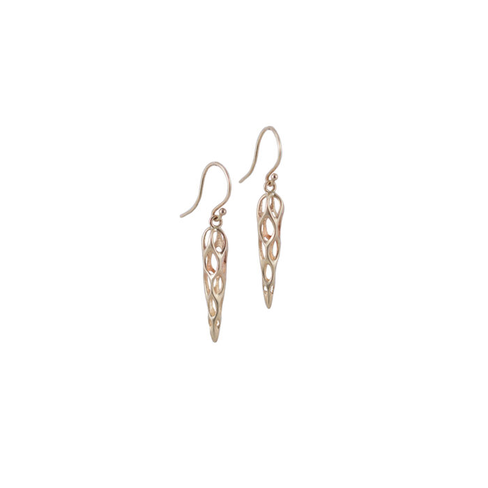 Cholla earrings medium in 14k yellow gold