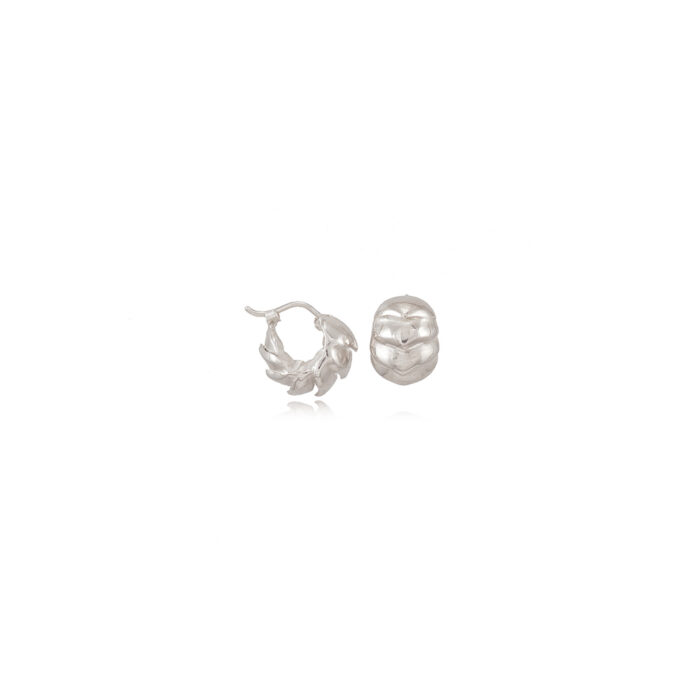 Sterling Silver Small Roly Poly Hoops