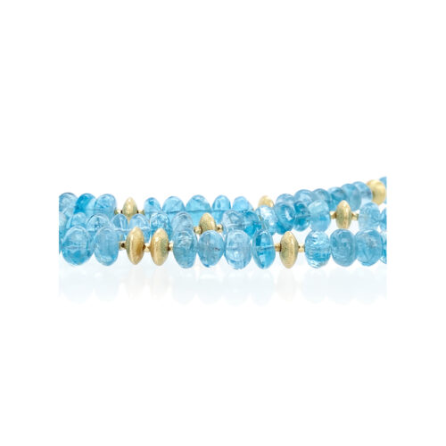 Apatite rondell beaded necklace