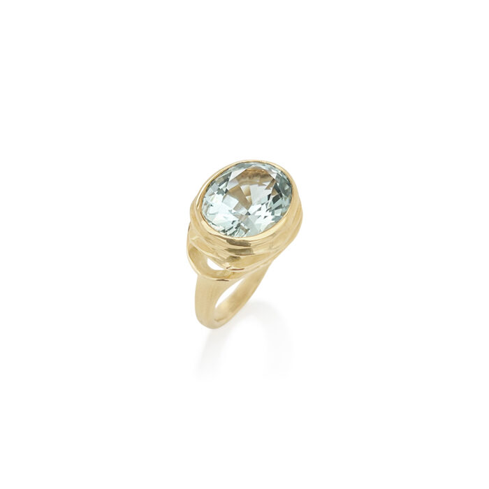 Large aquamarine ring - J. McVeigh Jewelry