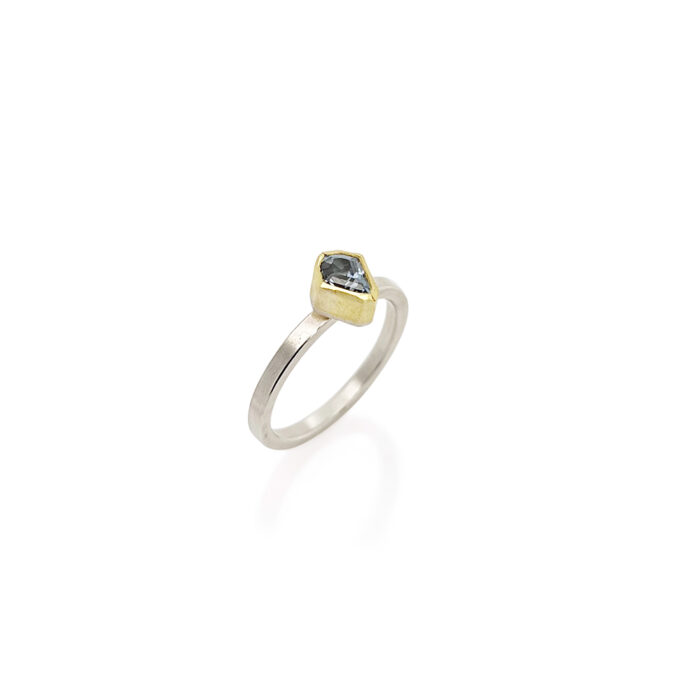 grey spinel shield ring