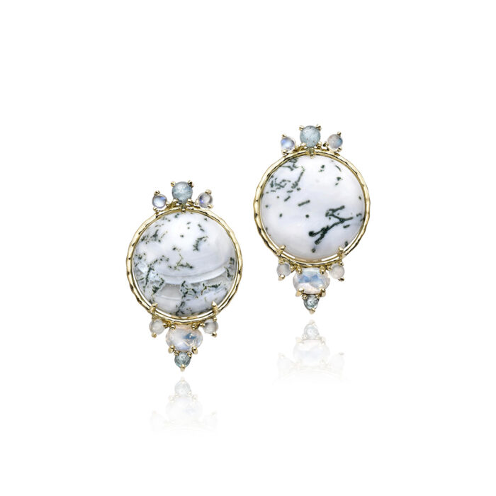 white opal earrings