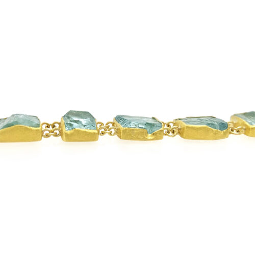 nutural aqua surface square bracelet