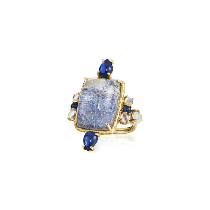 Dumortierite ring