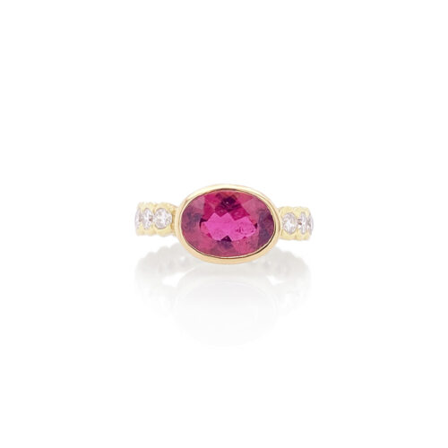 rubellite tourmaline ring