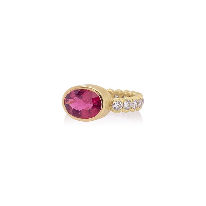 rubellite tourmaline ring