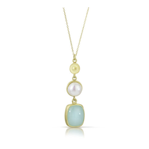 chrysoprase pearl necklace