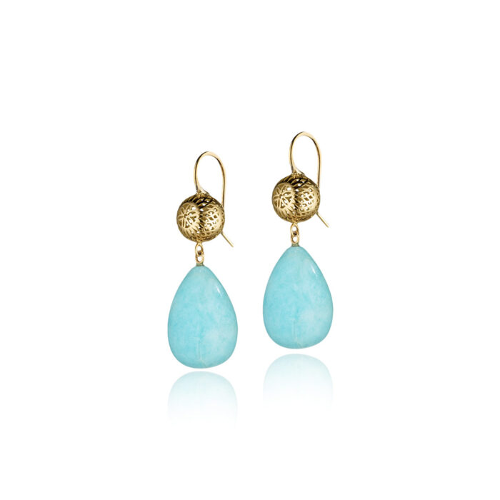 amazonite drop earrings