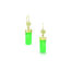 chrysoprase cylider earrings