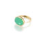 oval chrysoprase ring
