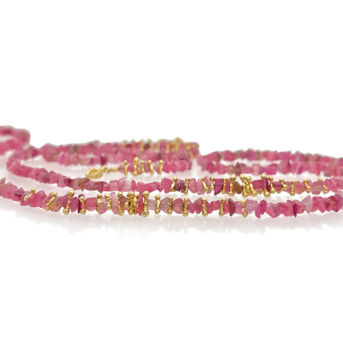 pink tourmaline neklace