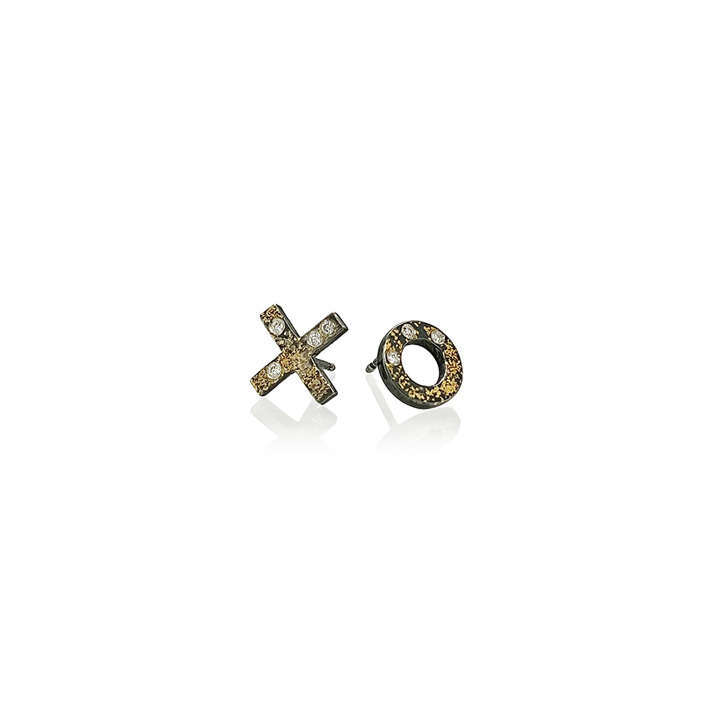 "X & O" stud earrings J. McVeigh Jewelry