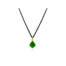 Geometric Emerald pendant
