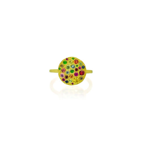 rainbow disc ring