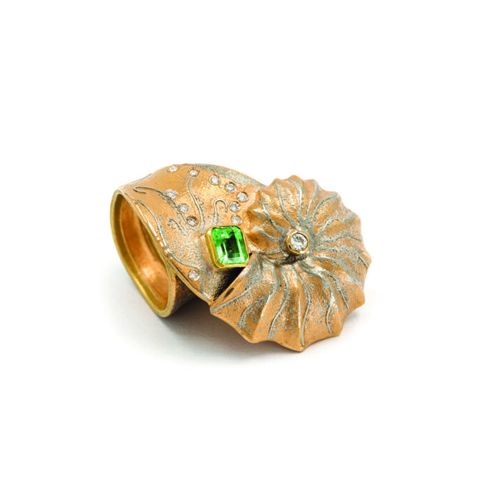 "under the sea" Nautilus ring