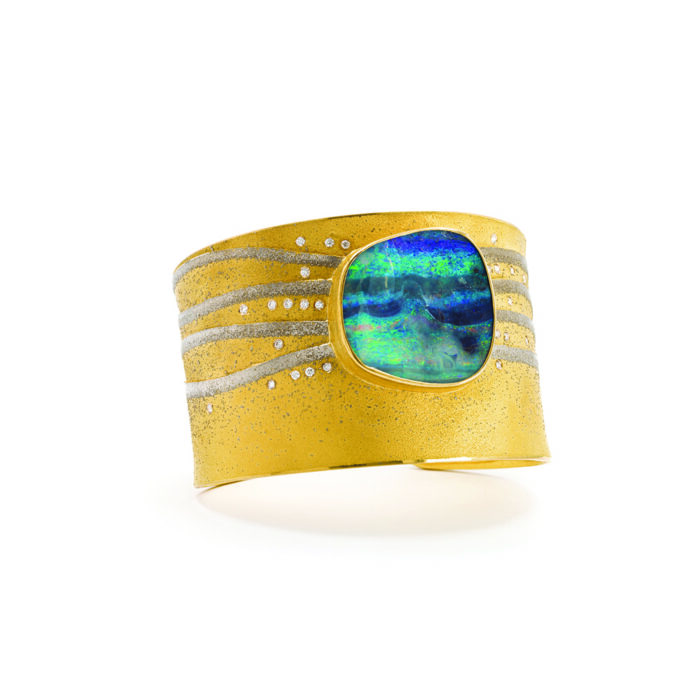 "under the sea" Australian boulder opal cuff