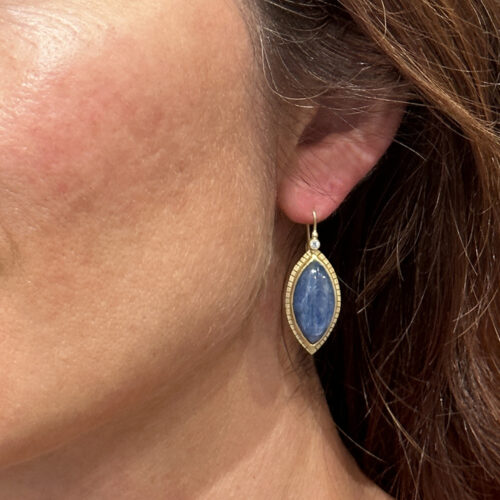 kyanite earrings