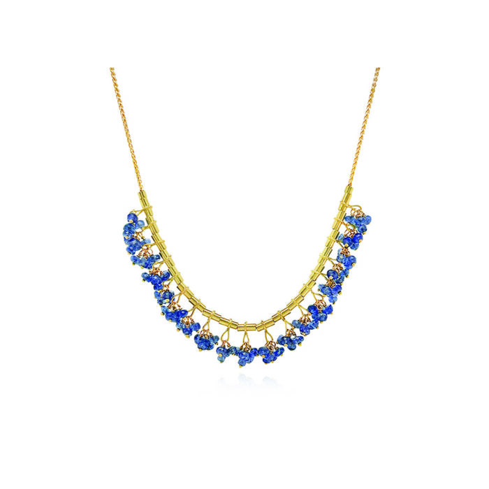 Songea necklace with blue sapphires