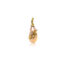 snail and leaf pearl pendant