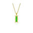 Emerald pendant with diamond
