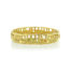 Hinged oval cuff, library collection with colored diamonds